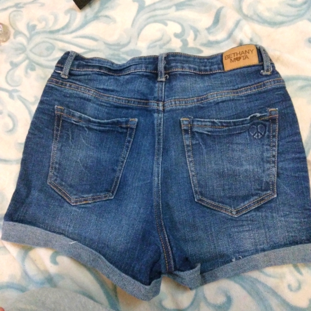 Women's blue jeans shorts